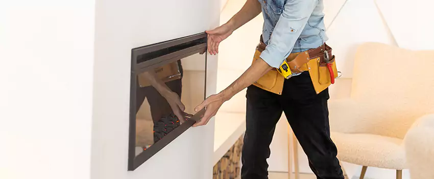 Metal Fireplace Installation in Edgemont, California